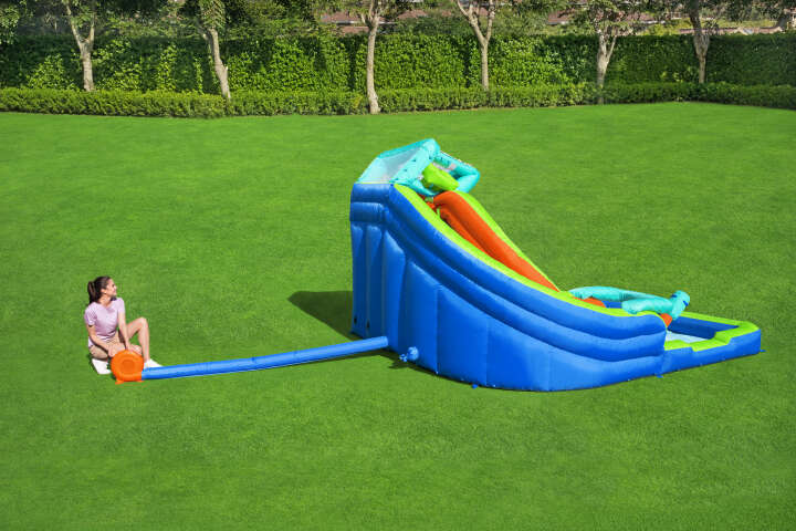 Bestway Mega-Wasserpark Turborutsche mit Dauergebläse